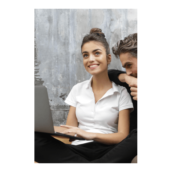 Neoblu | Polo en piqué pour femme avec patte cachée